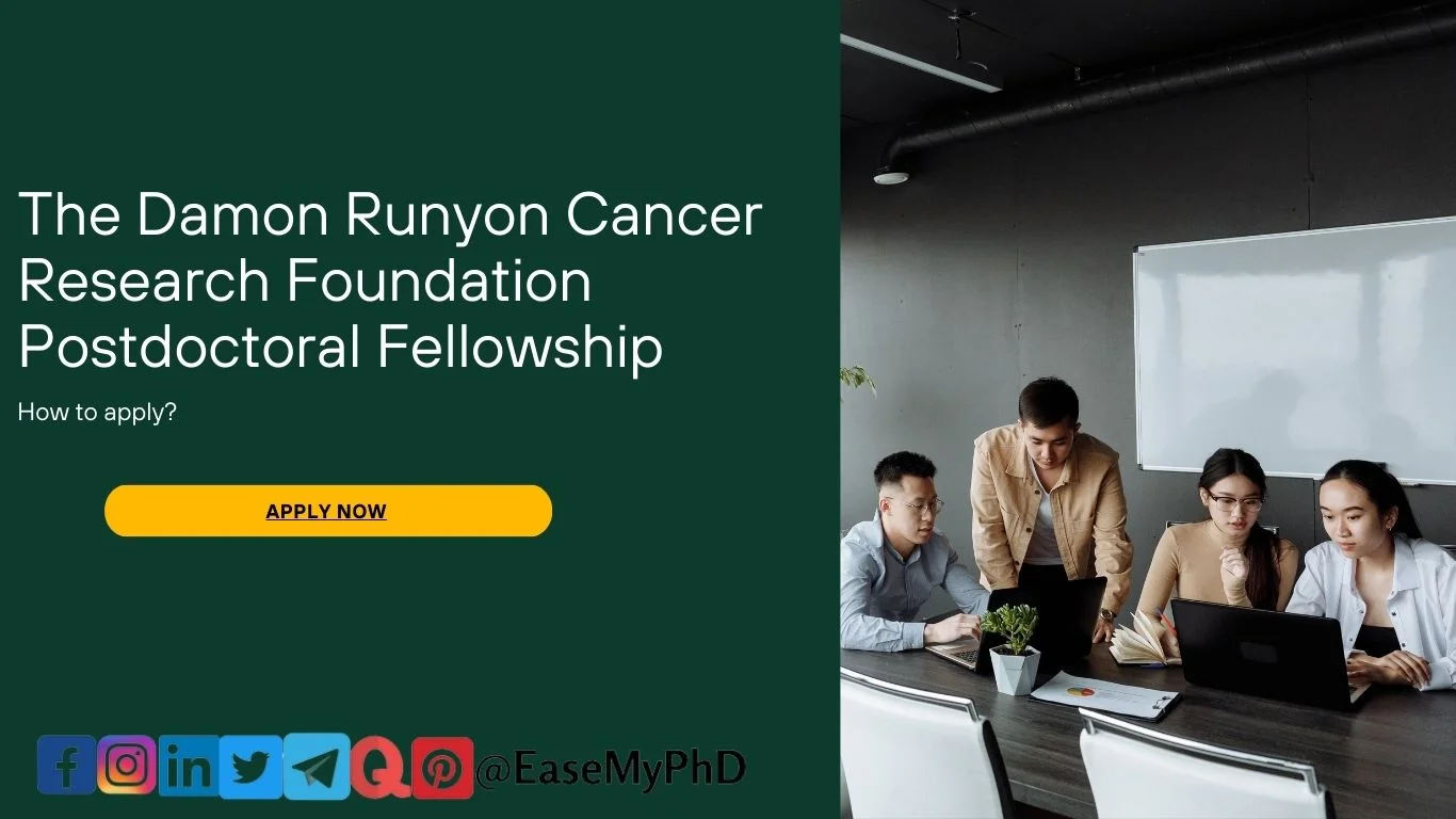 Damon Runyon Cancer Research Foundation Postdoctoral Fellowship