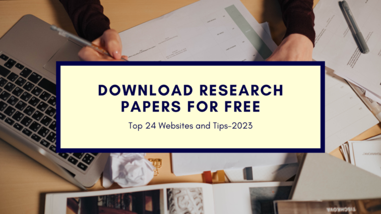 how to download 2022 research papers for free