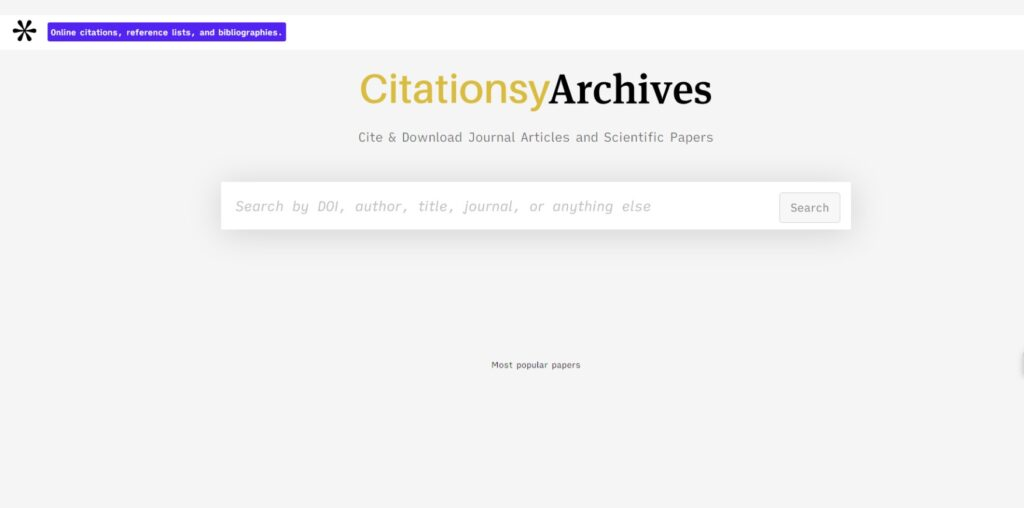 CitationsyArchives Download free research papers