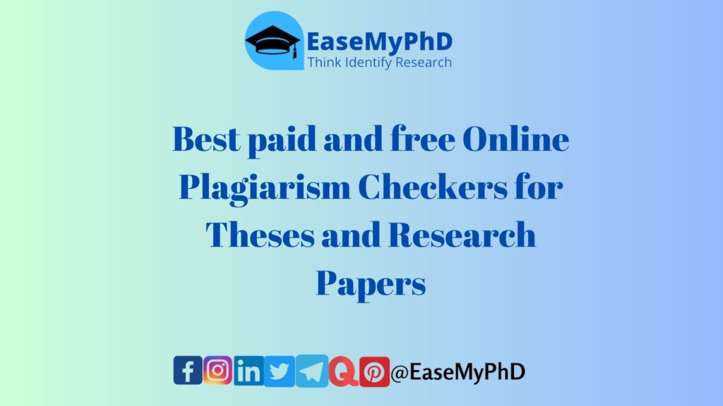 Explore how plagiarism checkers improve thesis writing by maintaining authenticity. Start producing high-quality theses. Elevate your manuscript's credibility and originality using plagiarism checkers. Learn how they enhance research quality. Elevate your manuscript's credibility and originality using plagiarism checkers. Learn how they enhance research quality.