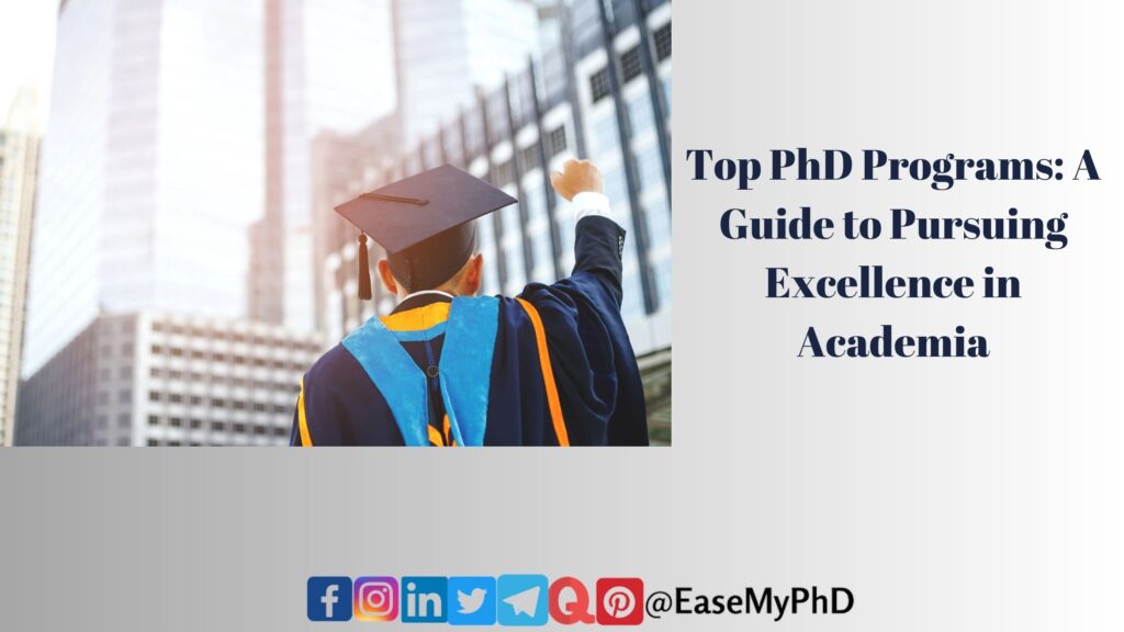 best phd programs to pursue