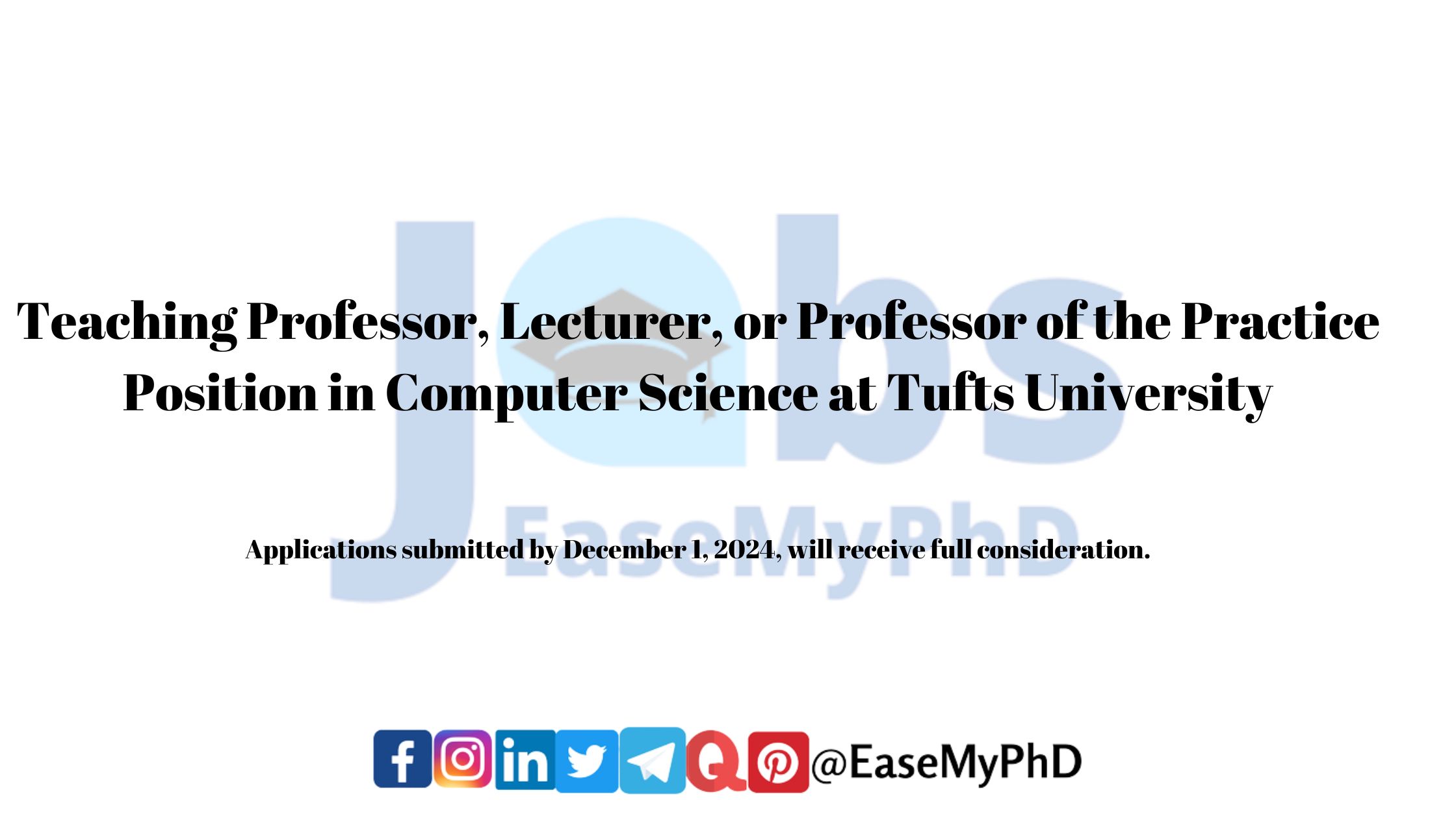 Tufts University teaching positions Full-time faculty jobs in computer science Teaching Professor positions 2025 Lecturer roles in computer science Professor of the Practice jobs Non-tenure-track computer science jobs AI teaching positions Computer Science faculty hiring Faculty jobs in Boston area Computer Science education careers Diversity in computer science hiring Remote teaching positions in computer science